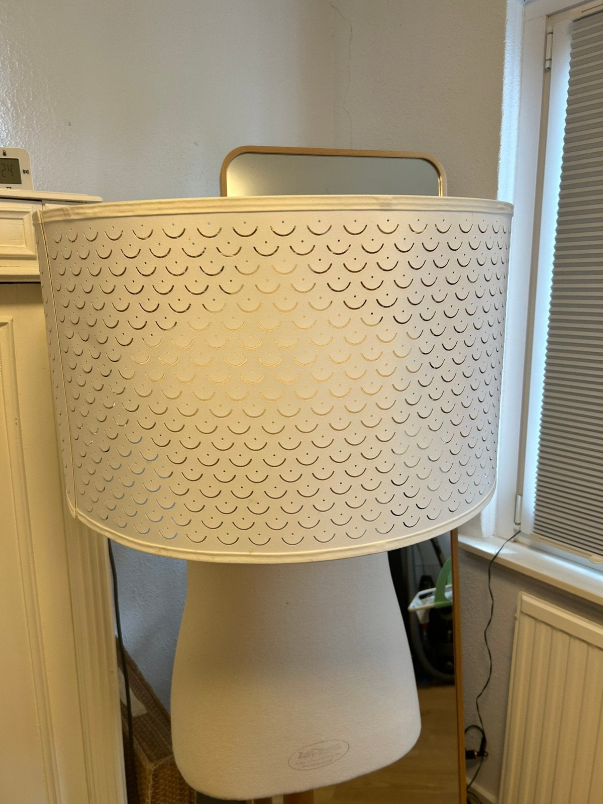 IKEA NYMÖ lampenkap 58 cm – stijlvolle witte lampenkap, Huis en Inrichting, Lampen | Lampenkappen, Ophalen, Wit