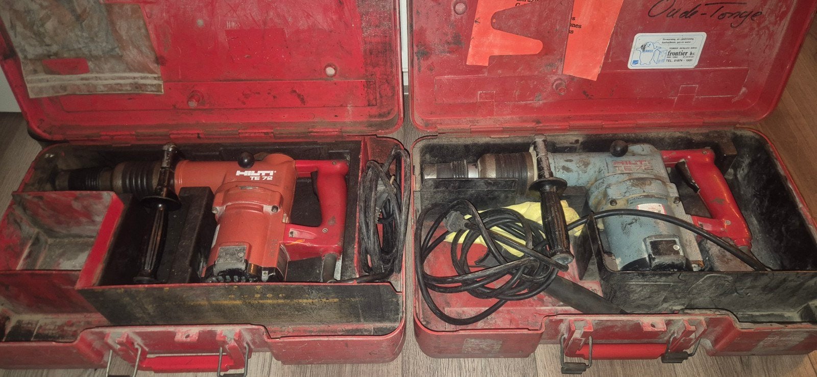 2 Hilti TE 72 Boorhamer - Krachtig en Betrouwbaar, Ophalen, Boor- en/of Breekhamer, Klopboormechanisme, Gebruikt