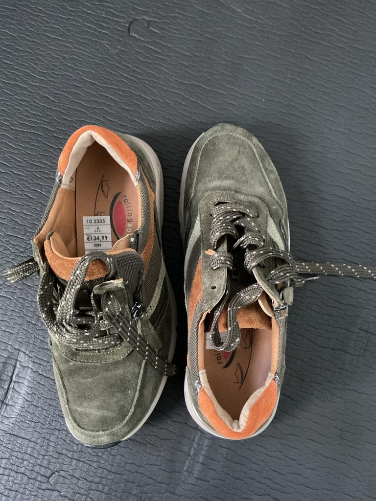 Gabor Rollingsoft sneakers maat 4, Ophalen, Gedragen, Groen, Sneakers of Gympen