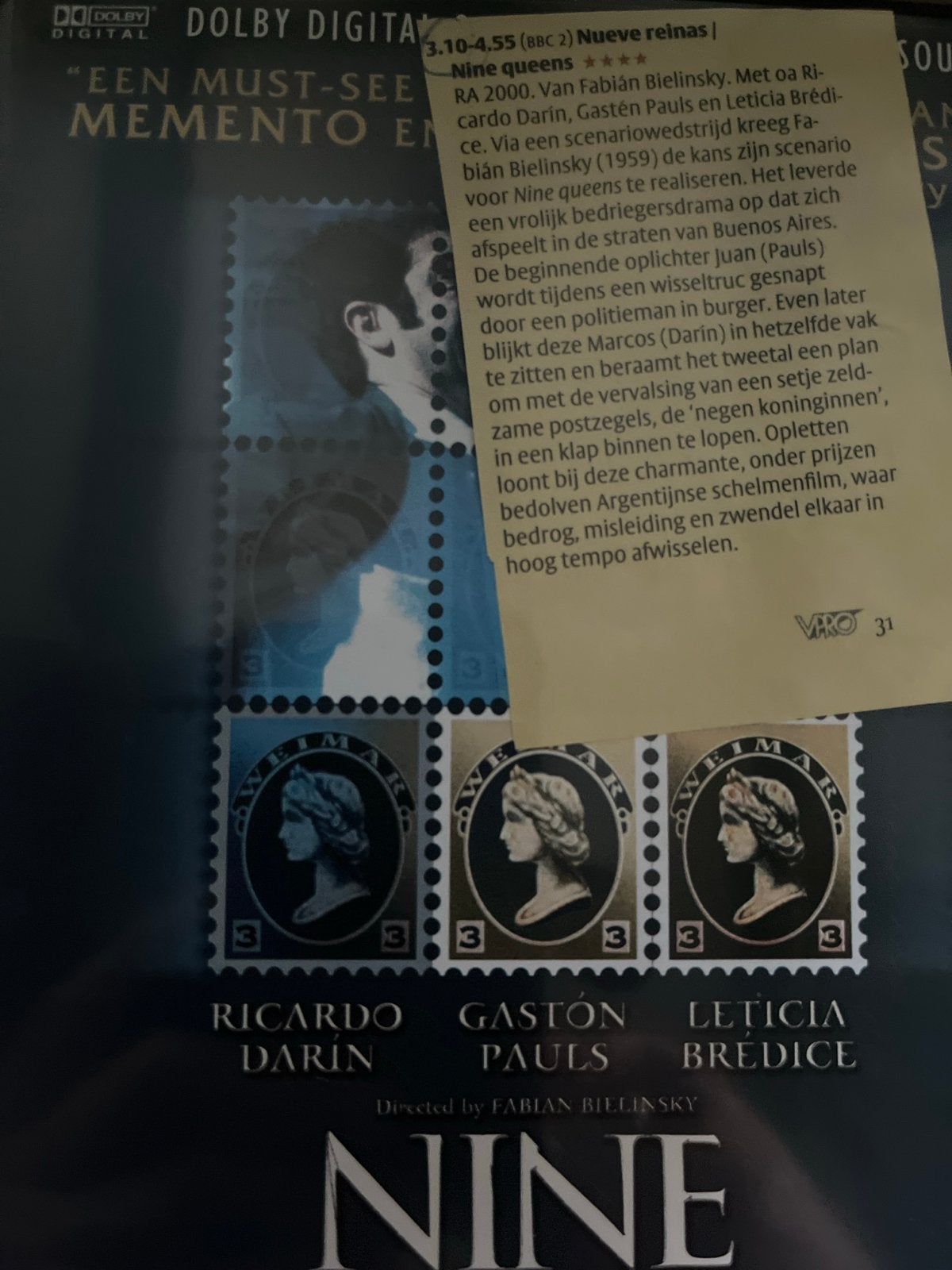 Nine Queens (Nueve Reinas) - Spannende Argentijnse film, Gebruikt, Nederlands, Actiethriller, Spaans