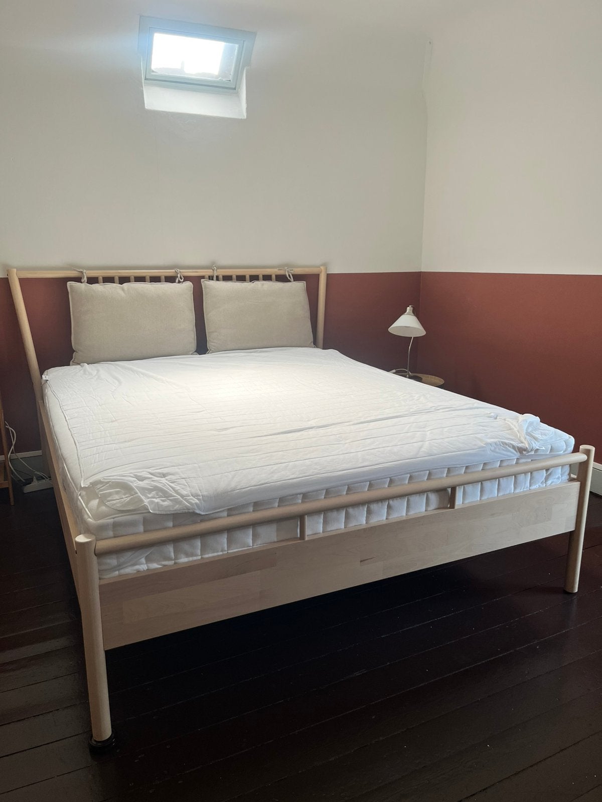 Houten tweepersoonsbed 160x200 cm, Ophalen, Overige kleuren, Tweepersoons, Scandinavisch