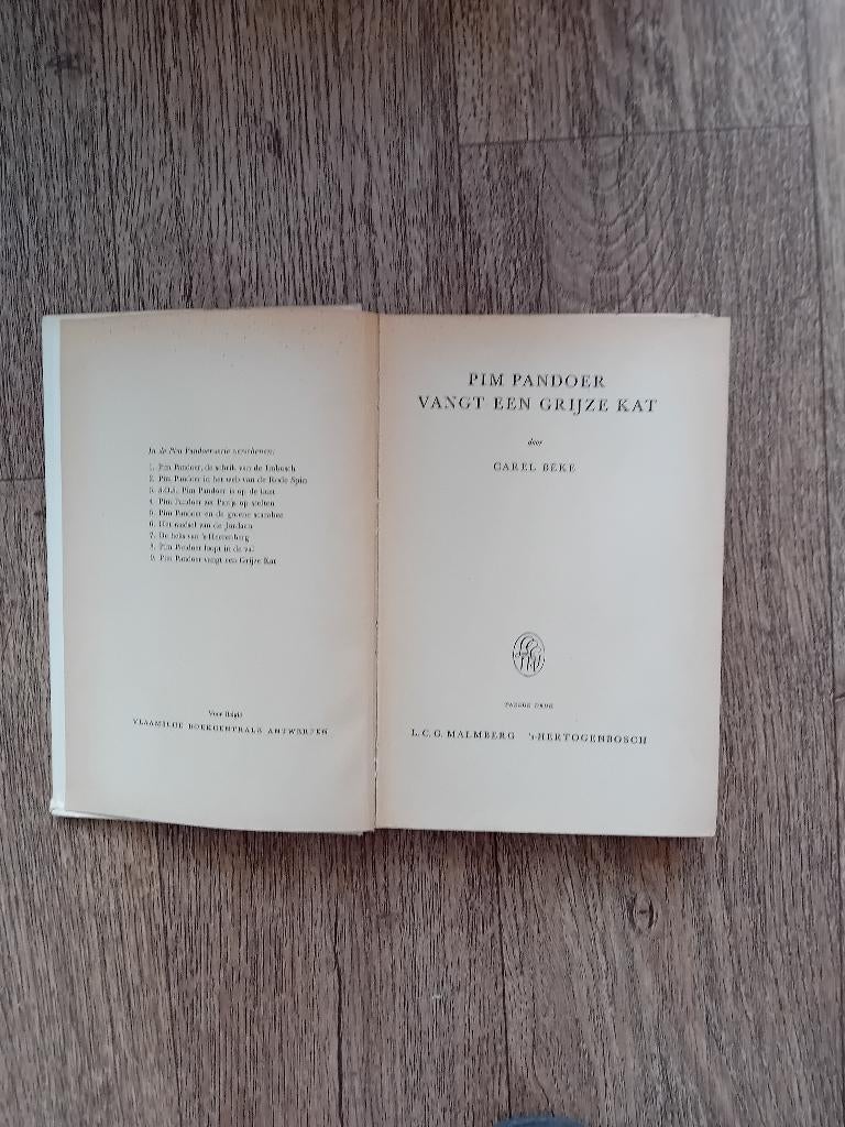 Boek - Pim Pandoer vangt een grijze kat - Carel Beke, Gelezen, Ophalen of Verzenden, Fictie, Carel Beke