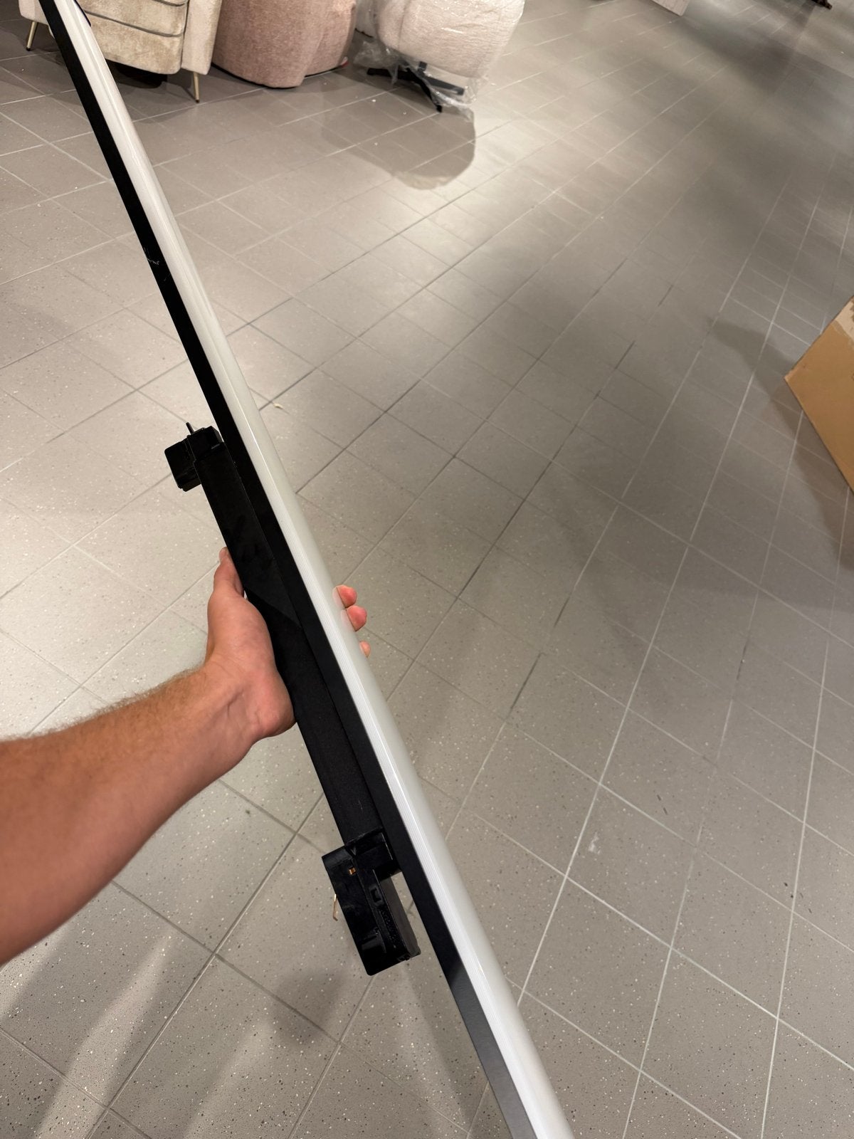 LUMMUS LED Railspot - Zwart, Trackfit, 120cm