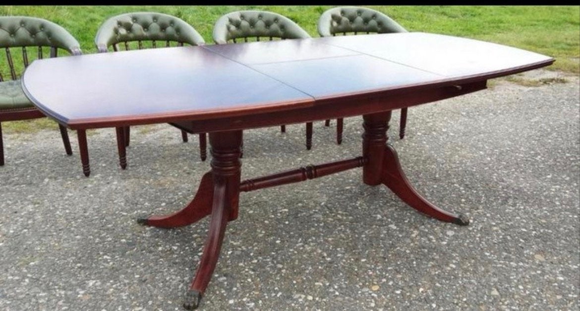 Heldense Mahony Uitschuifbare Eetkamertafel, Ophalen