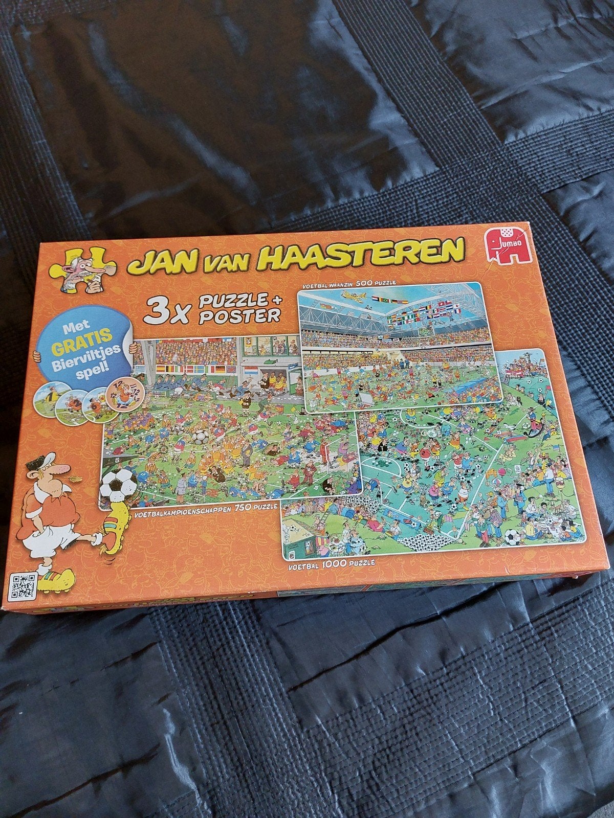Jan van haasteren 3x voetbal., Ophalen, 500 t/m 1500 stukjes, Zo goed als nieuw