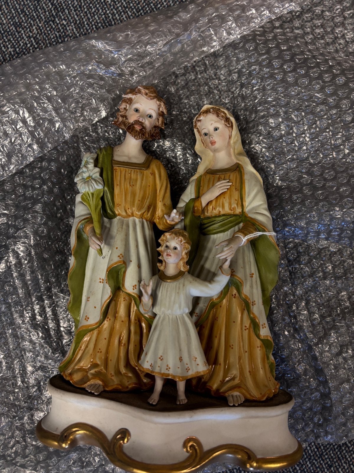 Heilige Familie beeld - Porselein - Religieuze decoratie, Ophalen