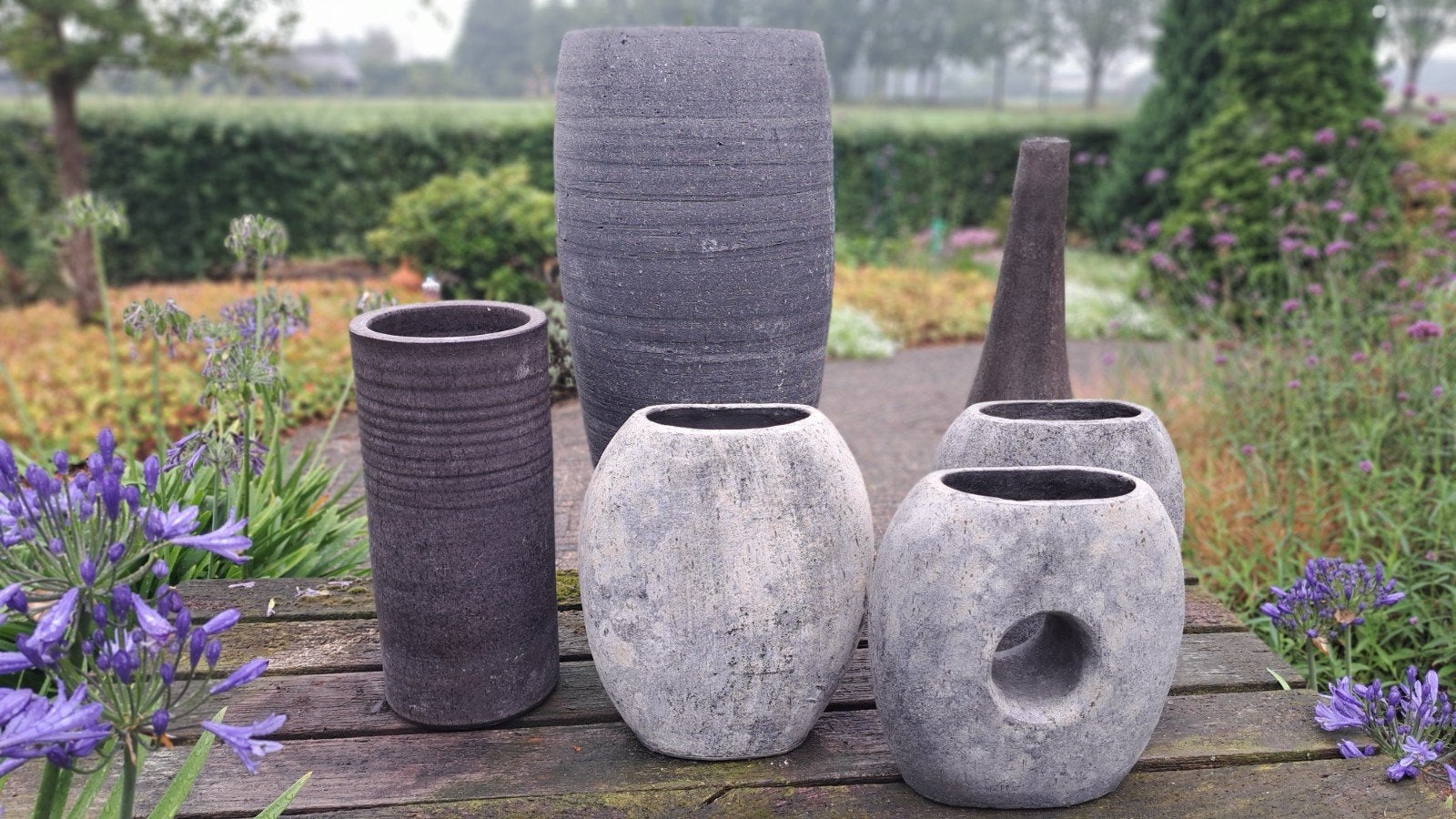 mooie collectie aardewerk vazen en potten, Ophalen, Rond, Zo goed als nieuw, Aardewerk