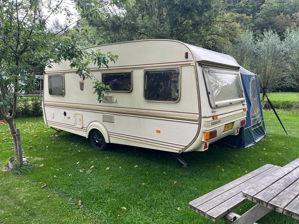 Nette tabbert caravan, Caravans en Kamperen, Vast bed, Rondzit, Tabbert, Koelkast