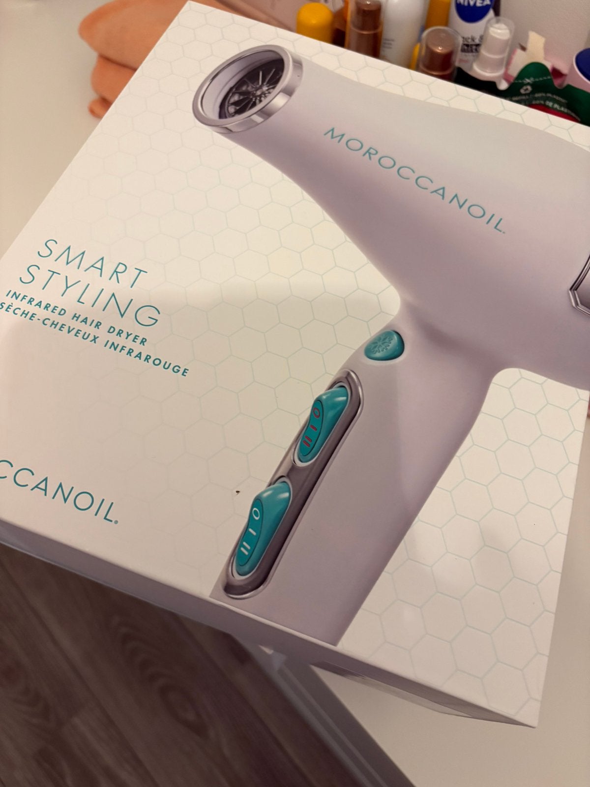 Moroccanoil infrarood fohn nieuw in doos, Ophalen, Nieuw, Föhn of Haardroger
