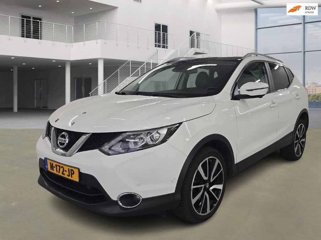 Nissan Qashqai 1.2 Tekna|AUT|360•|PANO|XENON|NAVI|LEDER|ST, Auto's, Nissan, Gebruikt, 4 cilinders, 116 pk, Wit