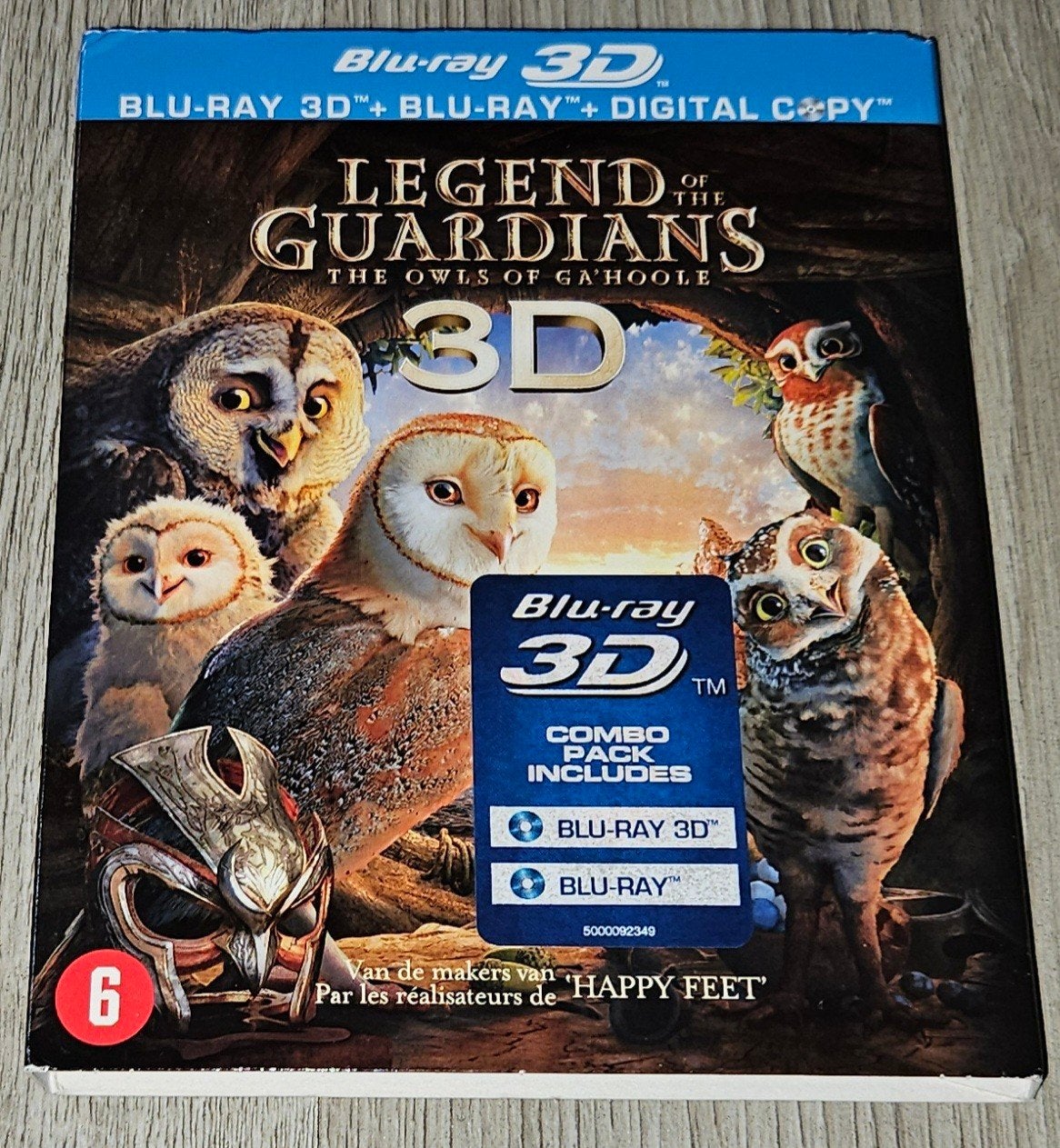 Legend of the Guardians: The Owls of Ga'Hoole - 3D Blu-ray, Ophalen of Verzenden, Zo goed als nieuw, Tekenfilms en Animatie