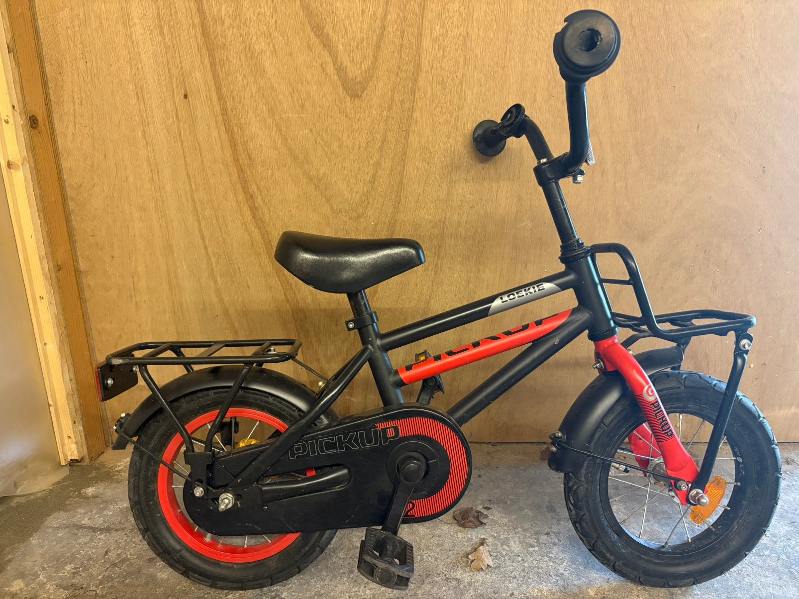 Loekie  pick-up fiets 12,5 inch, Ophalen, Gebruikt, Terugtraprem, Minder dan 16 inch