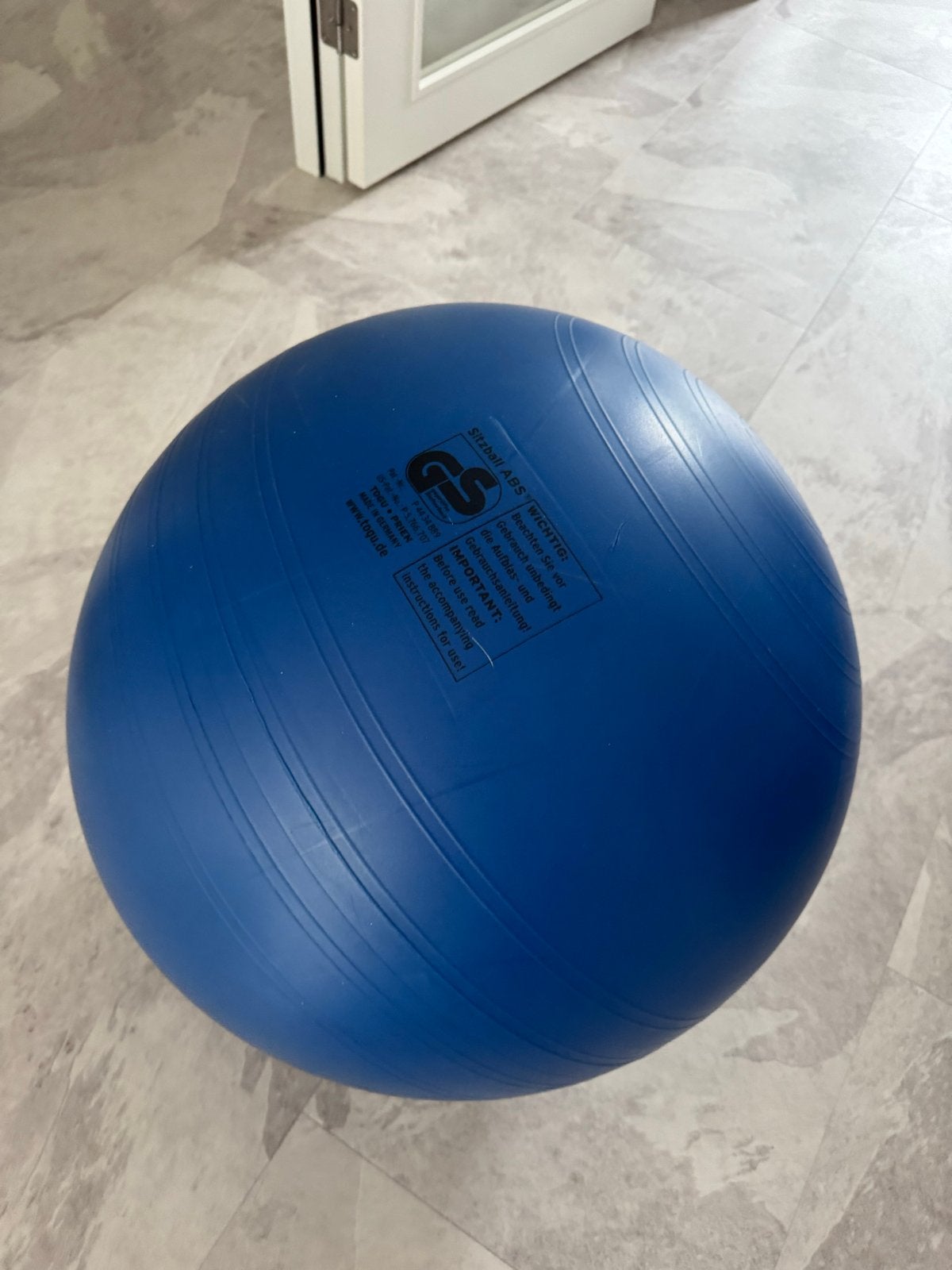 Togu zitbal XL - 75 cm - Blauw, Gebruikt, Balstoel, Blauw, Ophalen of Verzenden