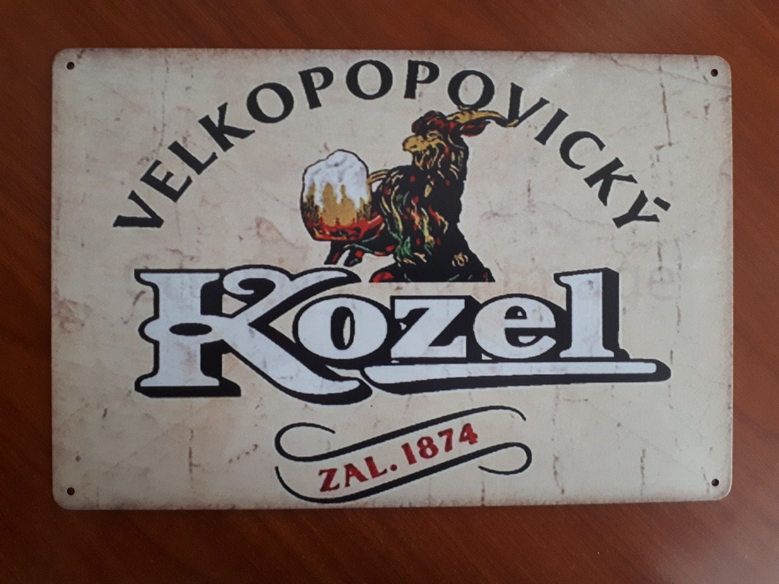 Kozel Bier 20x30 Metalen Reclamebord, Verzamelen, Verzenden, Nieuw, Reclamebord, Plaat of Schild, Overige merken