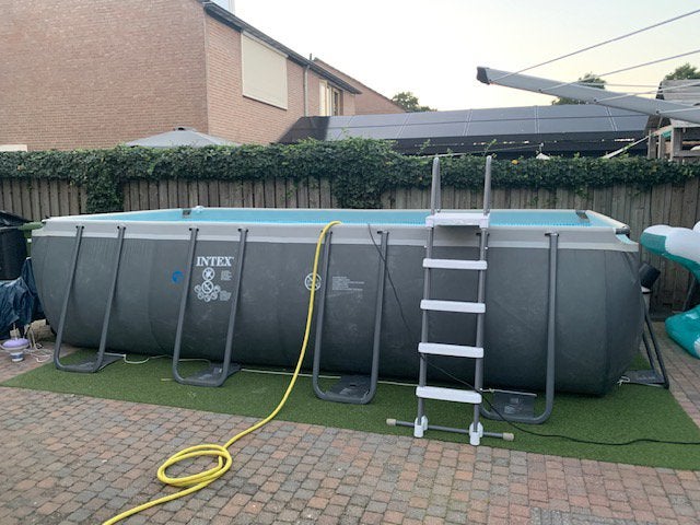 Intex Ultra XTR frame zwembad rechthoekig 549x274x132cm, Tuin en Terras, Zwembaden, Gebruikt, 200 tot 300 cm, Rechthoekig, Ophalen