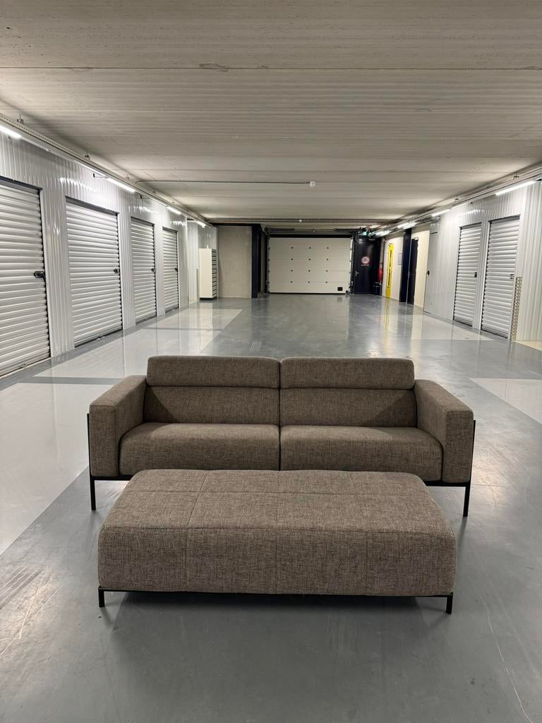Harvink Forum Bank + Forum Hocker | Nieuwstaat #B13, Huis en Inrichting, Harvink, Driepersoons, 75 tot 100 cm, Ophalen of Verzenden