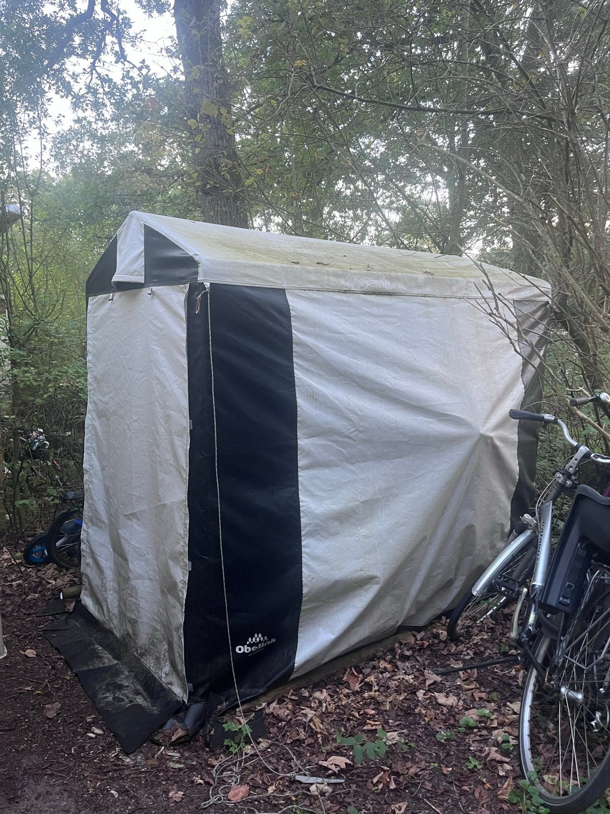 Schuurttentje Obelink 145x215x210cm - opslag voor op camping, Caravans en Kamperen, Ophalen, Gebruikt