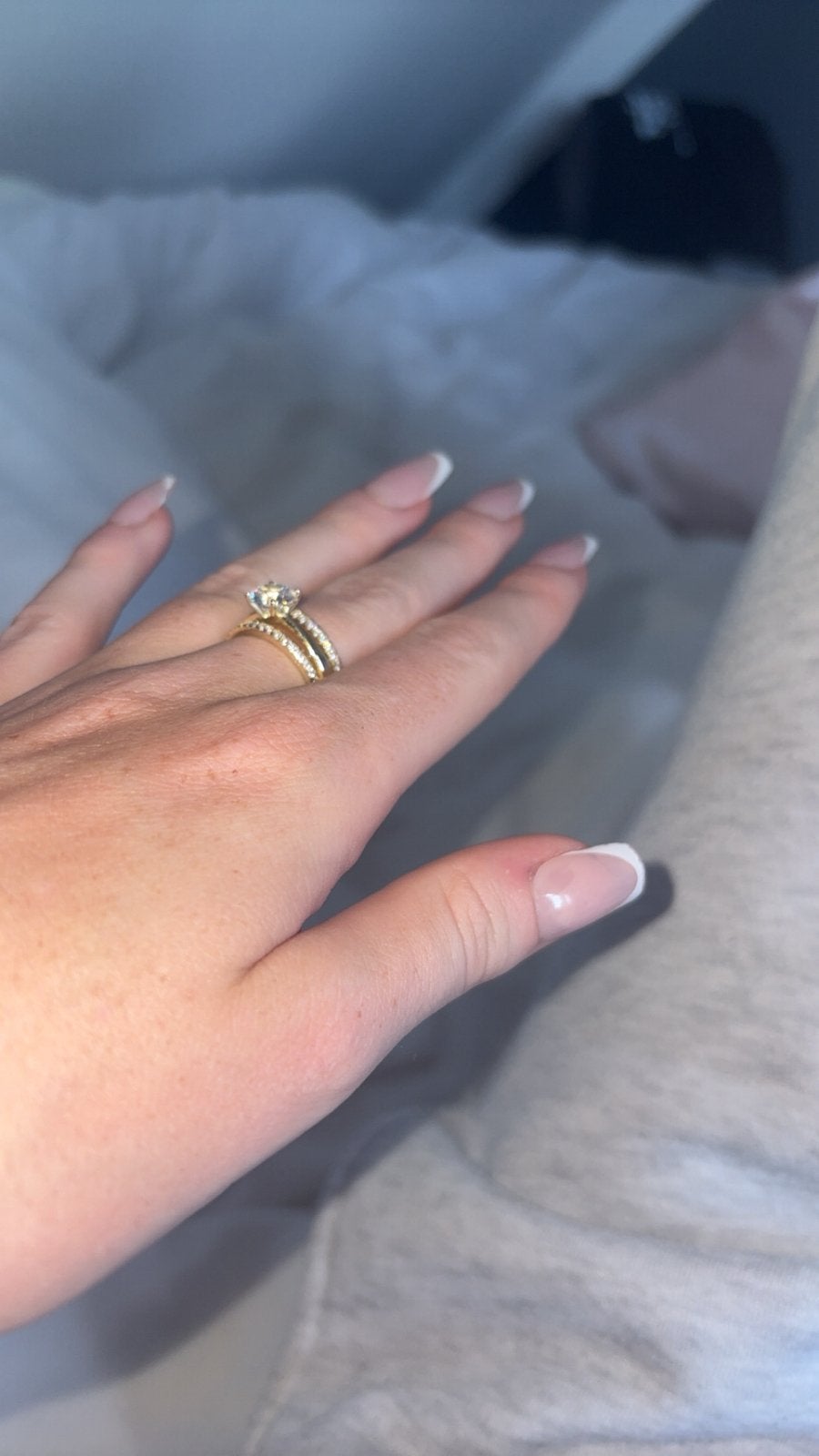 Gouden ring, Met kristal, Nieuw, Ophalen of Verzenden, Kleiner dan 17