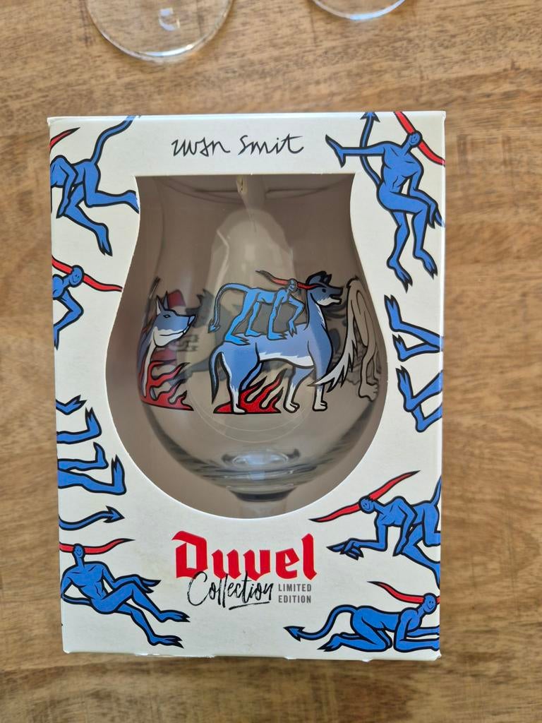 Duvel Collection Limited Edition Iwan Smit & La Chouffe glas, Ophalen of Verzenden