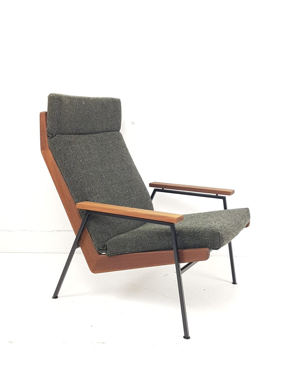 Vintage Rob Parry fauteuil De Ploeg stof wol groen nieuw, Huis en Inrichting, Fauteuils, Ophalen of Verzenden, Zo goed als nieuw