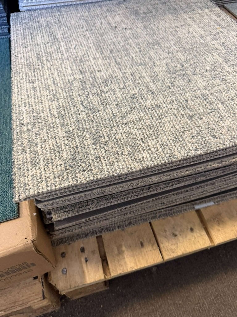 Partij Desso tapijttegels B-keus Grijs 50x50cm nieuw #010, Niet ingevuld, Nieuw, Geel, Tapijttegels