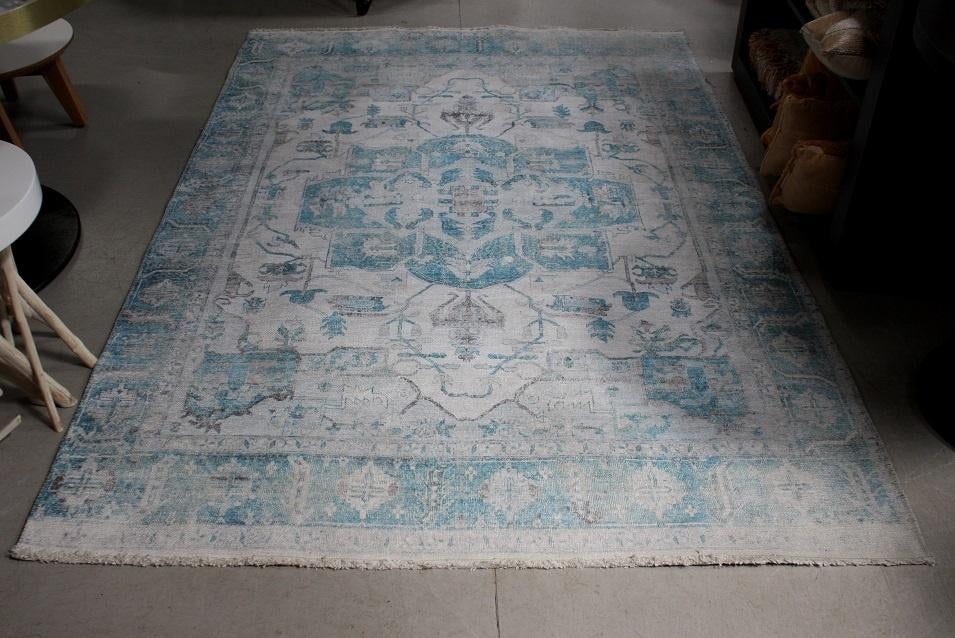 Hip vloerkleed Alix blauw By-Boo vintage Oosters 160x230 cm, Huis en Inrichting, Stoffering | Tapijten en Kleden, 150 tot 200 cm