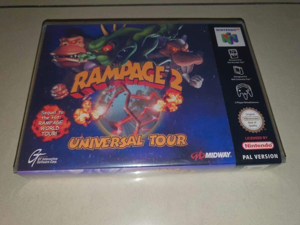 Rampage 2 Universal Tour N64 Game Case, Verzenden, 1 speler, Zo goed als nieuw, Vanaf 3 jaar