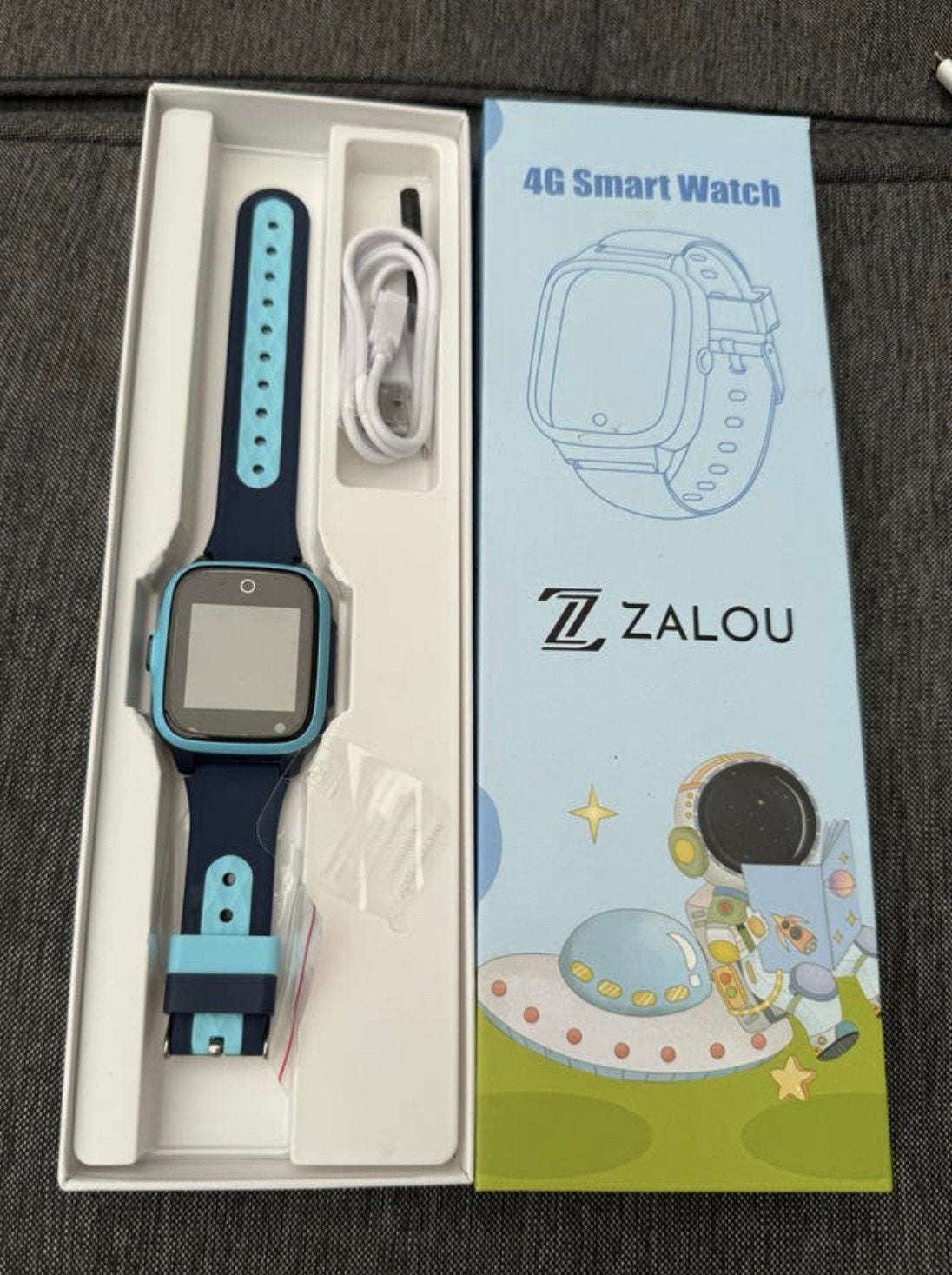 Zalou 4G Smart Watch met GPS voor kinderen, Blauw, Ophalen of Verzenden, Zo goed als nieuw, GPS