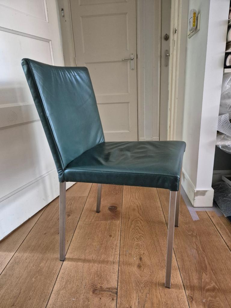 4 eetkamerstoelen smaragdgroen, Ophalen, Vijf, Zes of meer stoelen