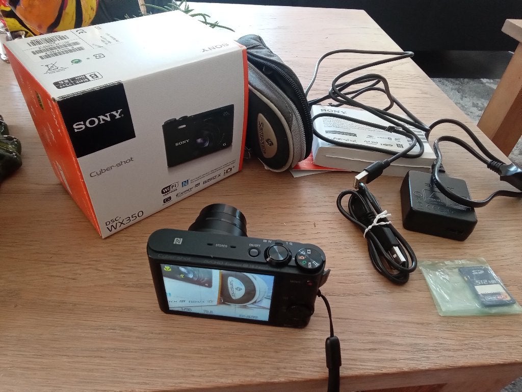 Sony fototoestel DCS-WX350, Audio, Tv en Foto, Fotocamera's Digitaal, 18 megapixels, Zo goed als nieuw, Compactcamera, Sony