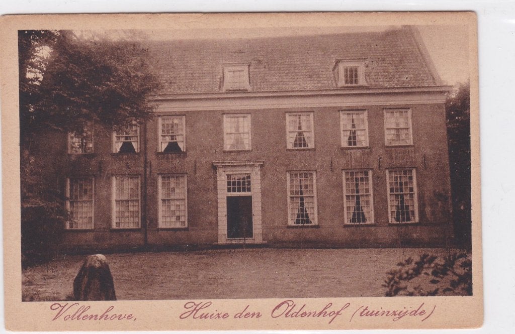 18683 Vollenhove Huize den Oldenhof Tuinzijde Overijssel, Verzenden, Voor 1920, Ongelopen, Overijssel