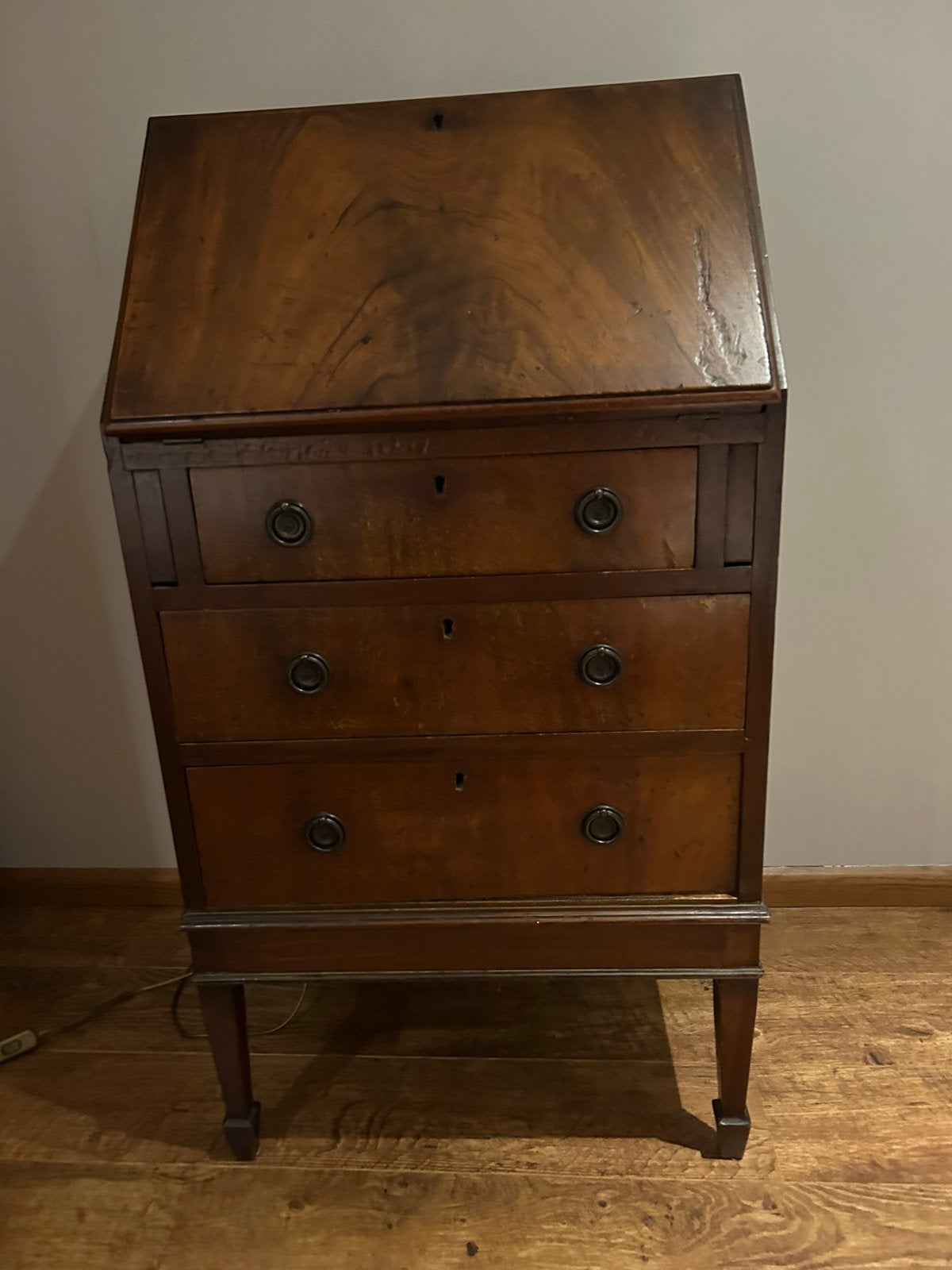 Antiek mahonie secretaire met lades, Antiek en Kunst, Antiek | Meubels | Kasten, Ophalen