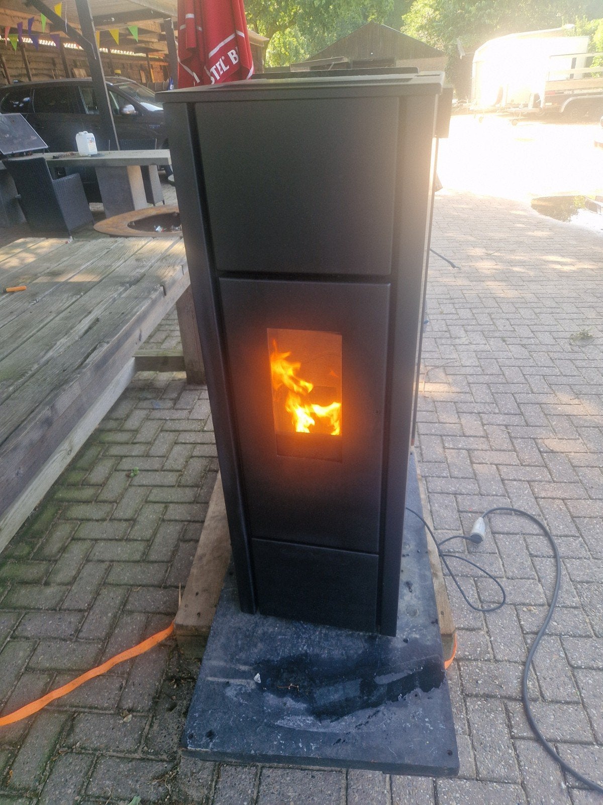 Pelletkachel 7kw, Ophalen, Zo goed als nieuw, Pelletkachel