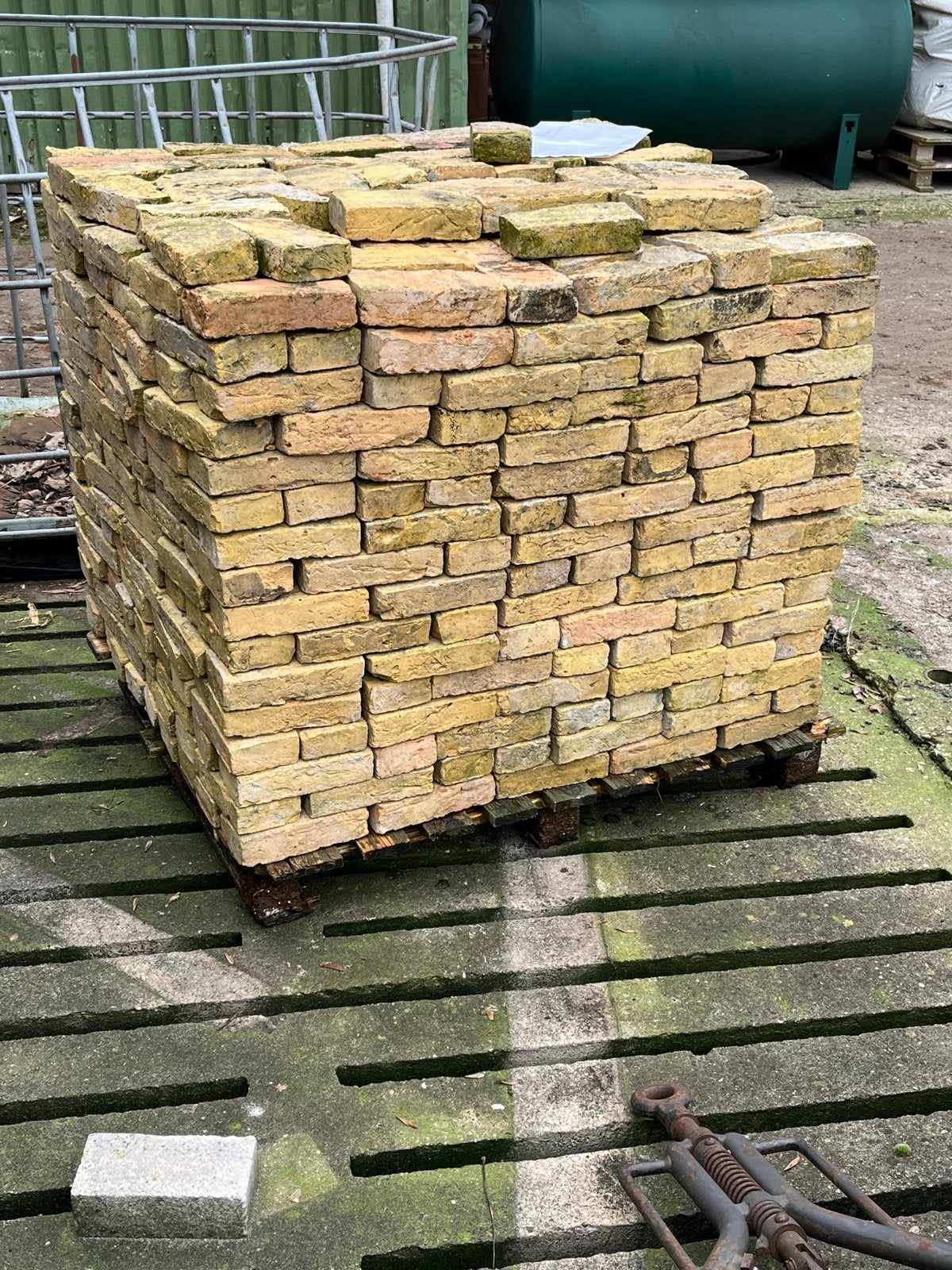 750 oude Friese grote geeltjes - 5x21x10 cm, Doe-het-zelf en Verbouw, Metselstenen, Ophalen, Gebruikt, Bakstenen