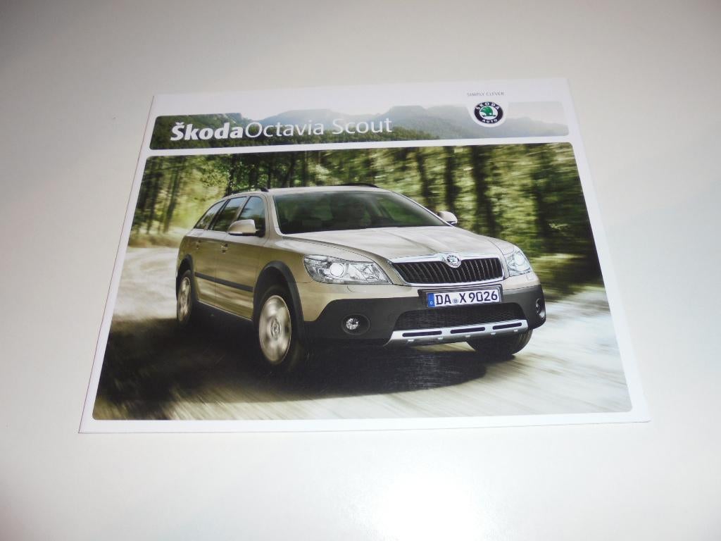 brochure Skoda Octavia Scout  2011, Ophalen of Verzenden, Nieuw, Overige merken