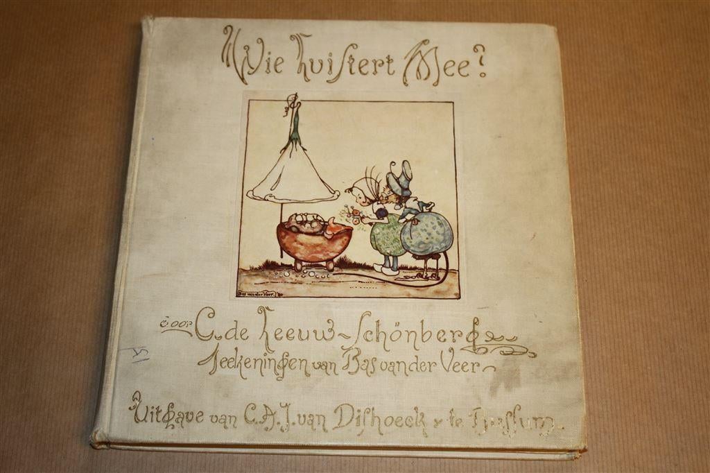 Wie luistert mee? - Ill. Bas van der Veer - Ca 1920, Boeken, Ophalen of Verzenden, Gelezen