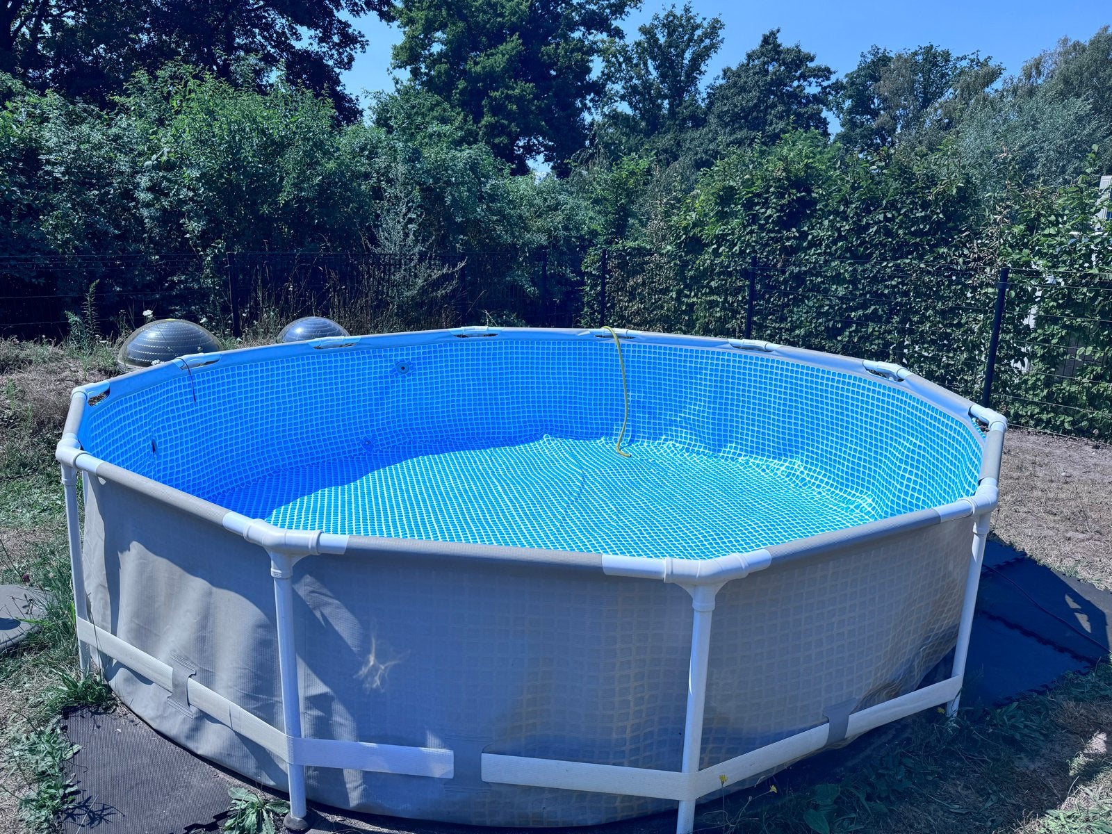 Intex Prism Frame Premium zwembad met zandfilter en 2 solar, Ophalen, Gebruikt, 80 tot 120 cm, Rond