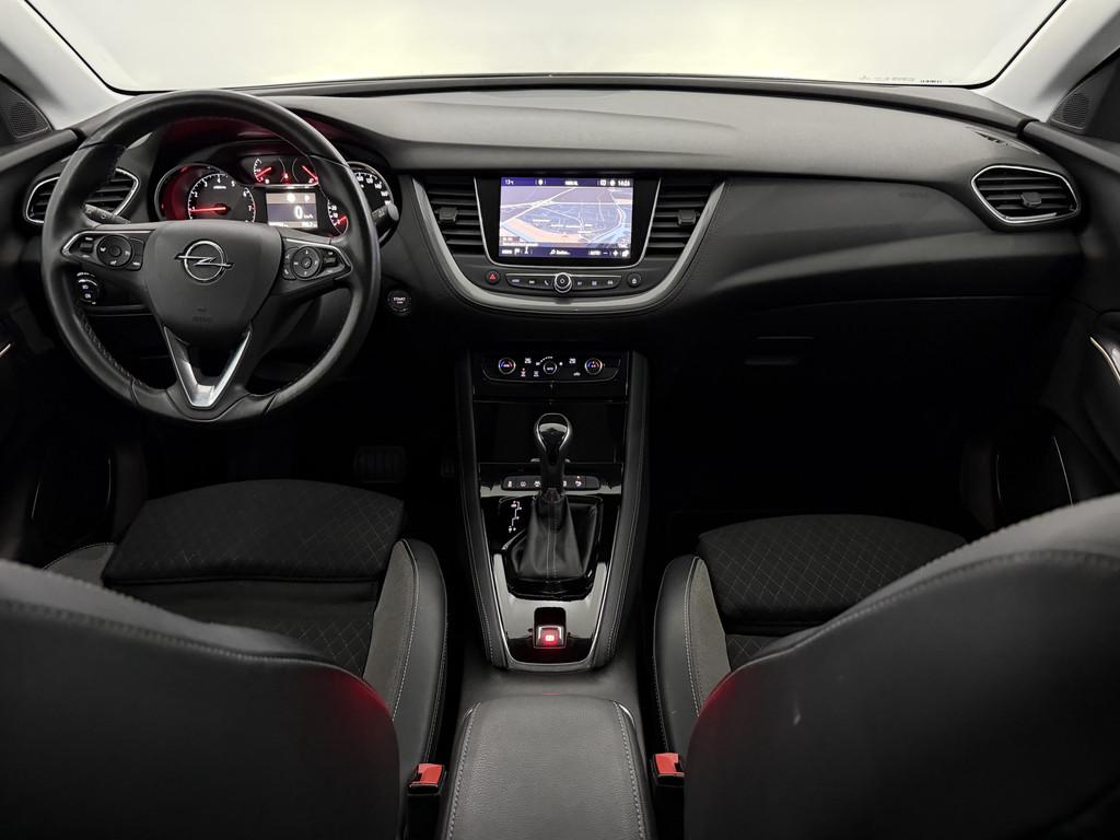 Opel Grandland X 1.2 Turbo Business Executive Half leder, Ca, Gebruikt, 1199 cc, Leder en Stof, Wit