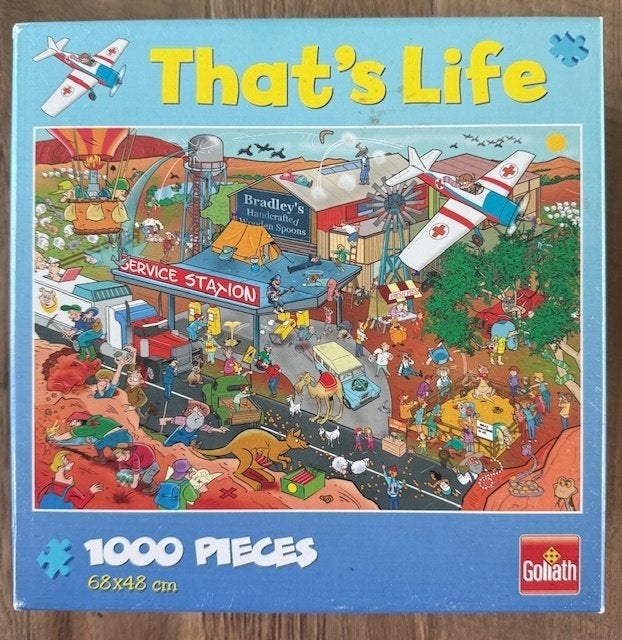 Puzzel That’s Life 1.000 stukjes - Tankstation, Ophalen of Verzenden, 500 t/m 1500 stukjes, Zo goed als nieuw, Legpuzzel