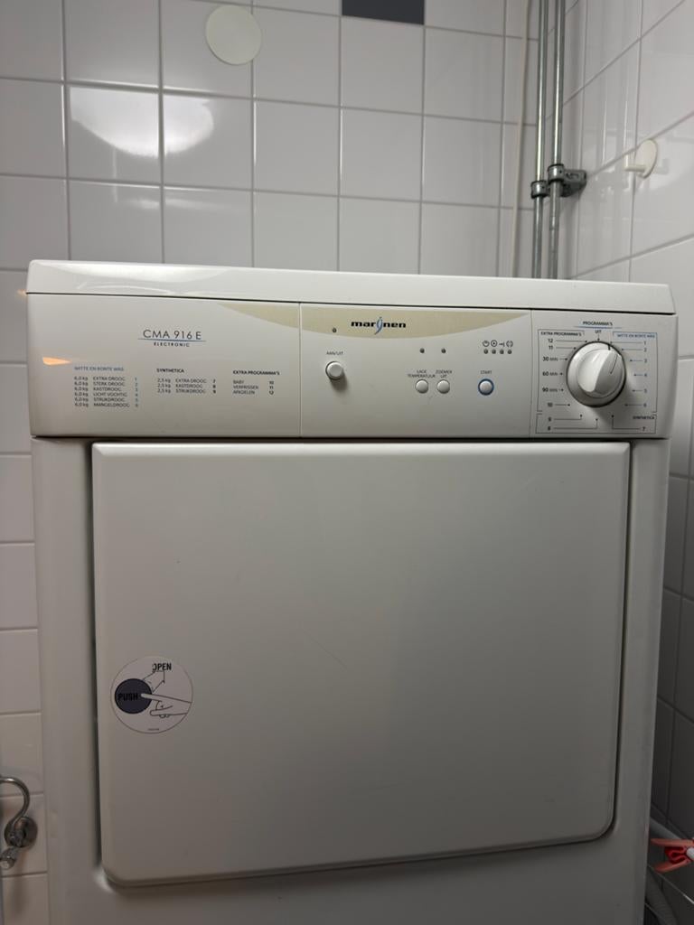 Marijnen CMA 916 E Wasdroger - luchtafvoer, Witgoed en Apparatuur, Ophalen, 6 tot 8 kg, Gebruikt, Luchtafvoer
