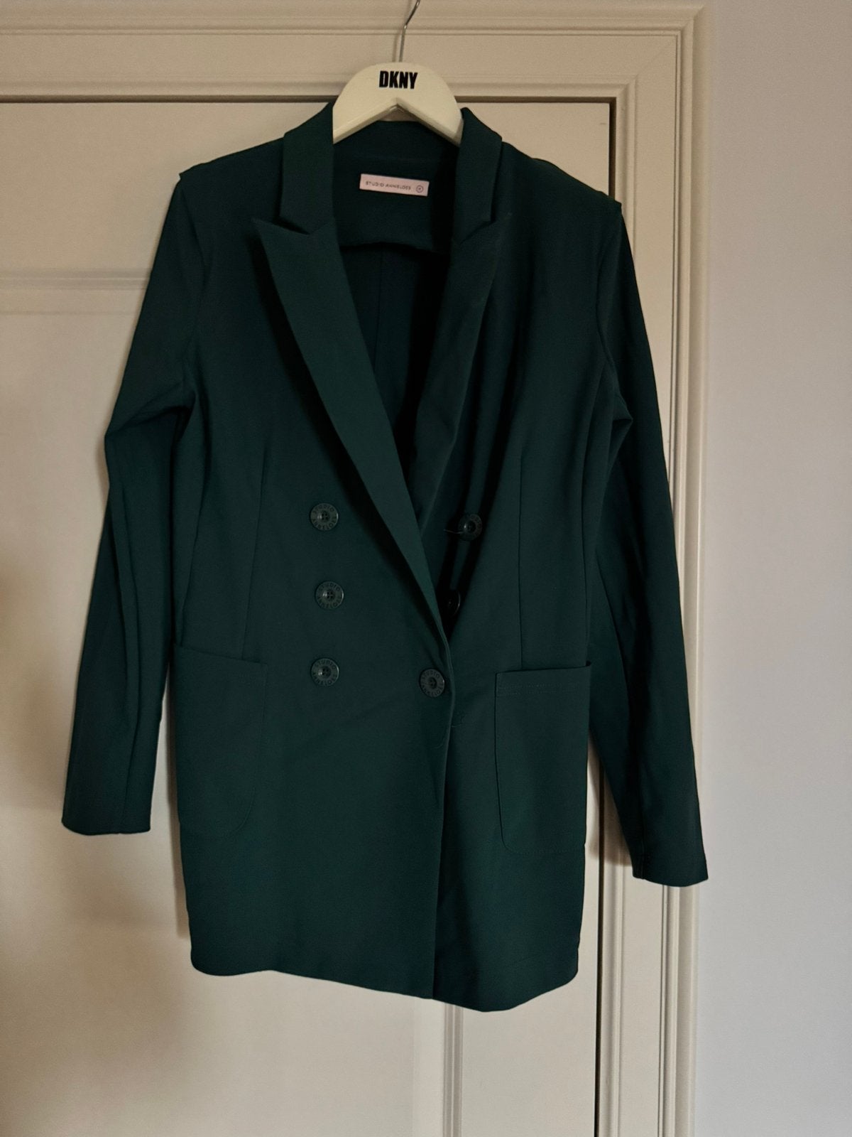 Studio Anneloes donkergroen blazer travelstof M, Maat 38/40 (M), Verzenden, Nieuw, Jasje