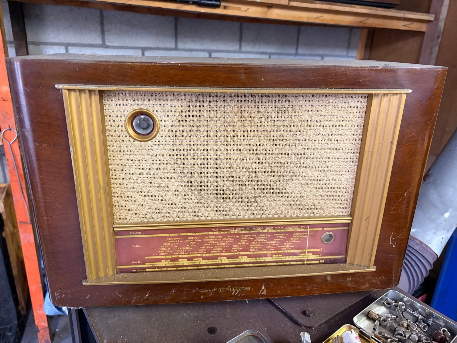 Vintage erres  - Decoratief object, Ophalen of Verzenden, Niet werkend, Radio