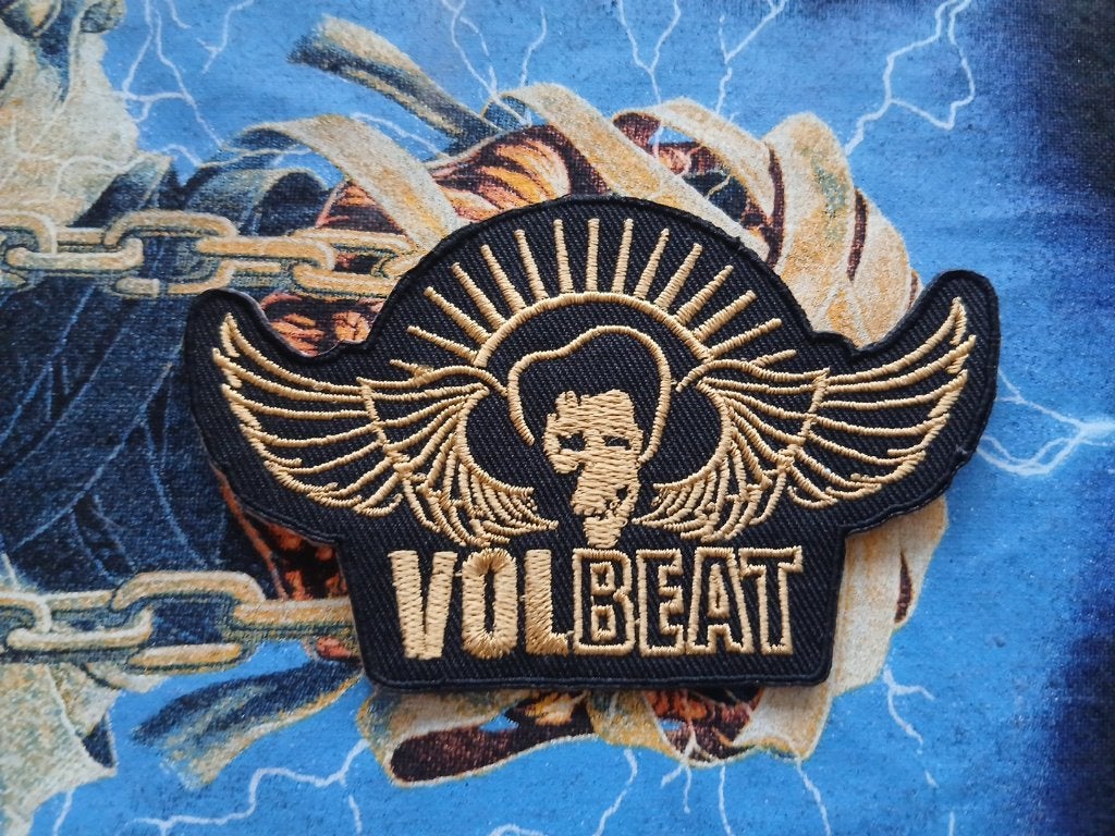 Volbeat mooie shaped patch v63, Ophalen of Verzenden, Nieuw, Kleding