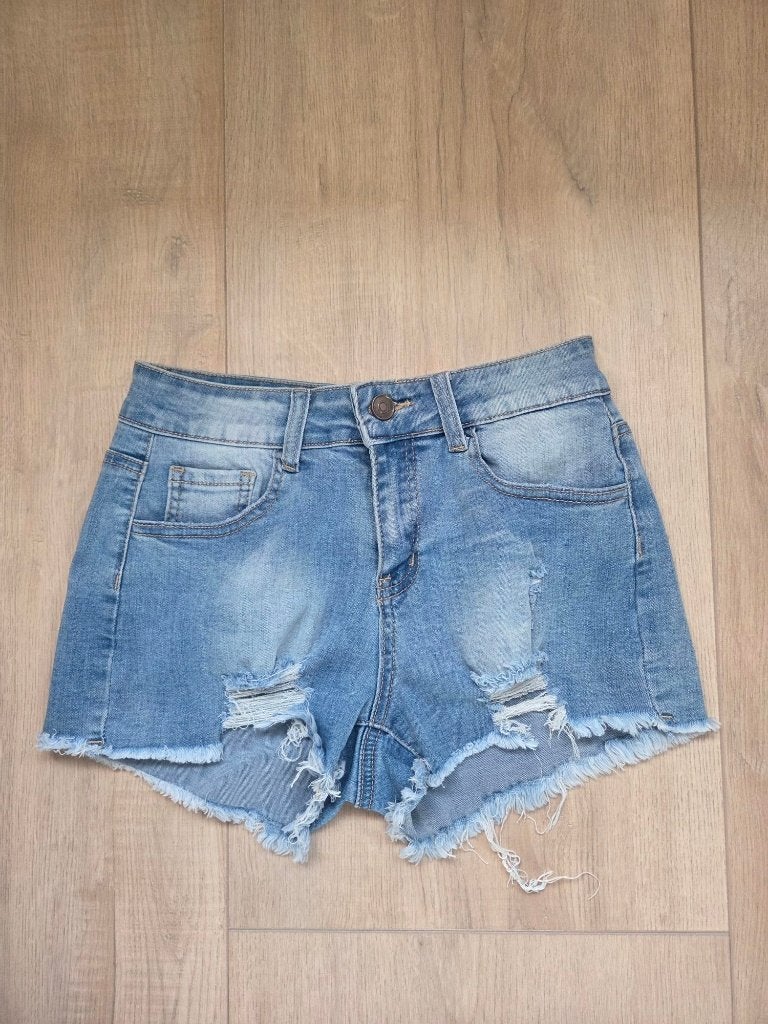 Spijker korte broek mt S, Kort, Blauw, Ophalen of Verzenden, Zo goed als nieuw