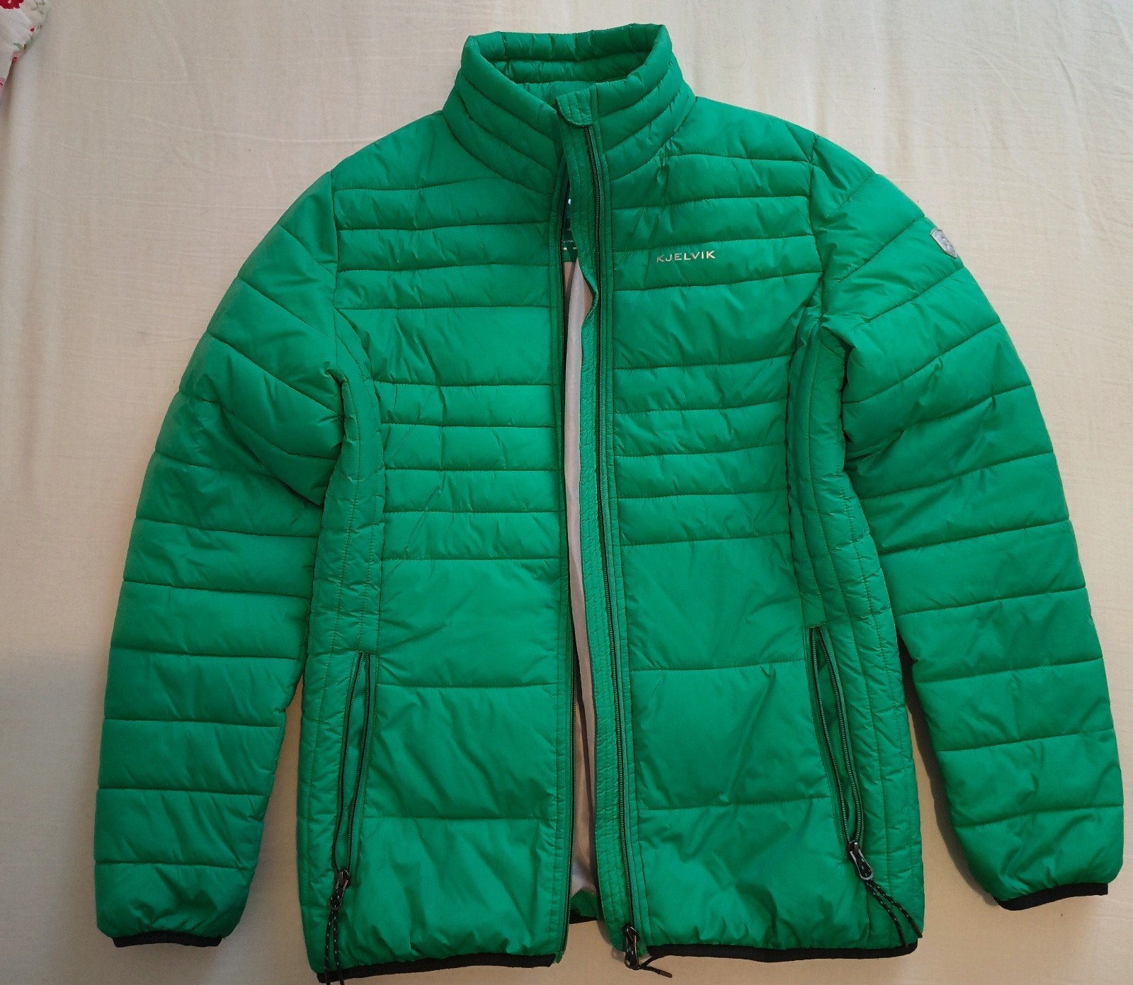 Kjelvik / jas / tussenjack / groen / maat 38 / sportief, Zo goed als nieuw, Kjelvik, Groen, Ophalen