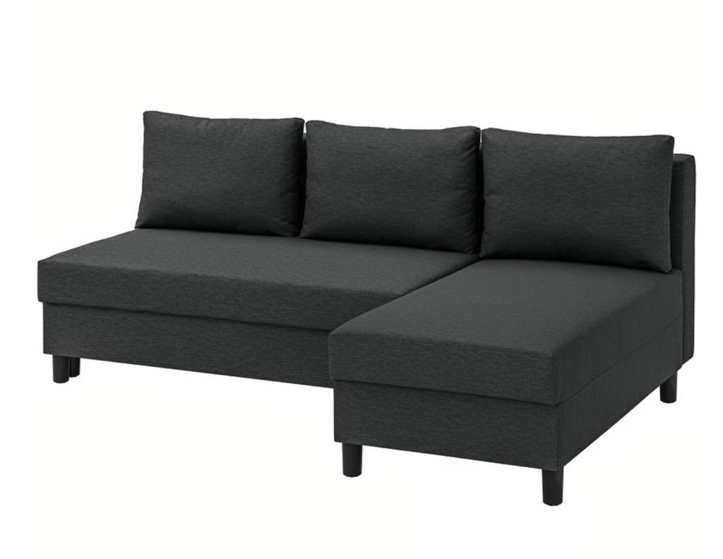 Slaapbank, Huis en Inrichting, Slaapkamer | Slaapbanken, Ophalen, Gebruikt, Grijs, 140 cm