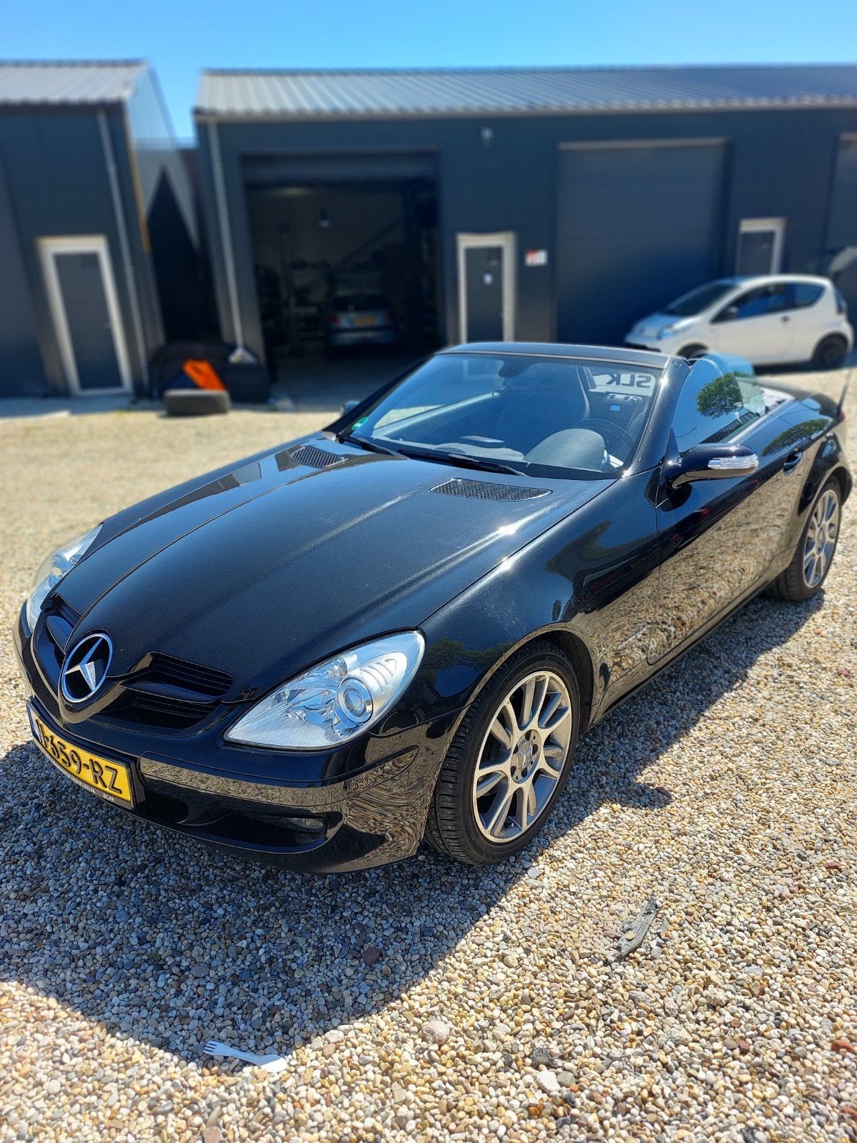 Mercedes SLK 200 automaat, Auto's, Mercedes-Benz, Zwart, SLK, Particulier, Te koop