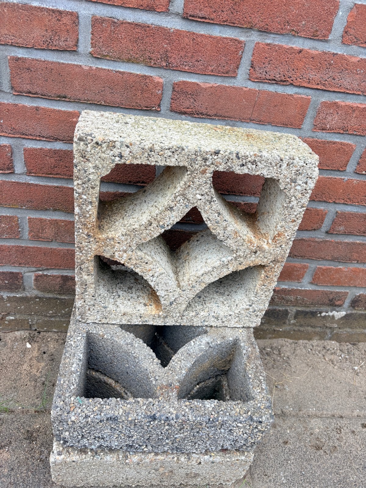 Betonnen sierblokken voor tuin of decoratie, Ophalen, Gebruikt