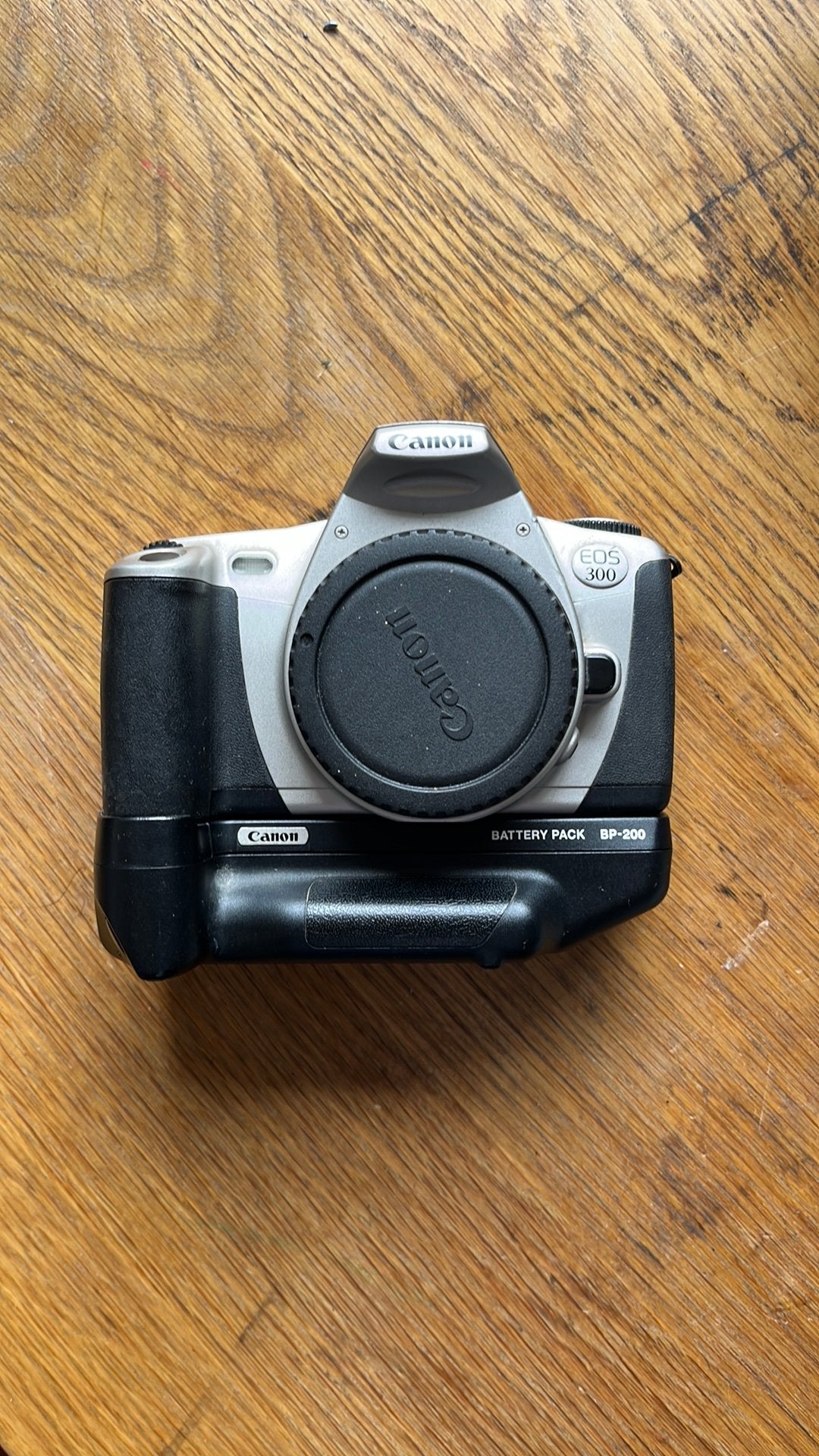 Canon Eos 300 incl. Batterypack, Audio, Tv en Foto, Fotocamera's Analoog, Ophalen of Verzenden, Gebruikt, Spiegelreflex, Canon