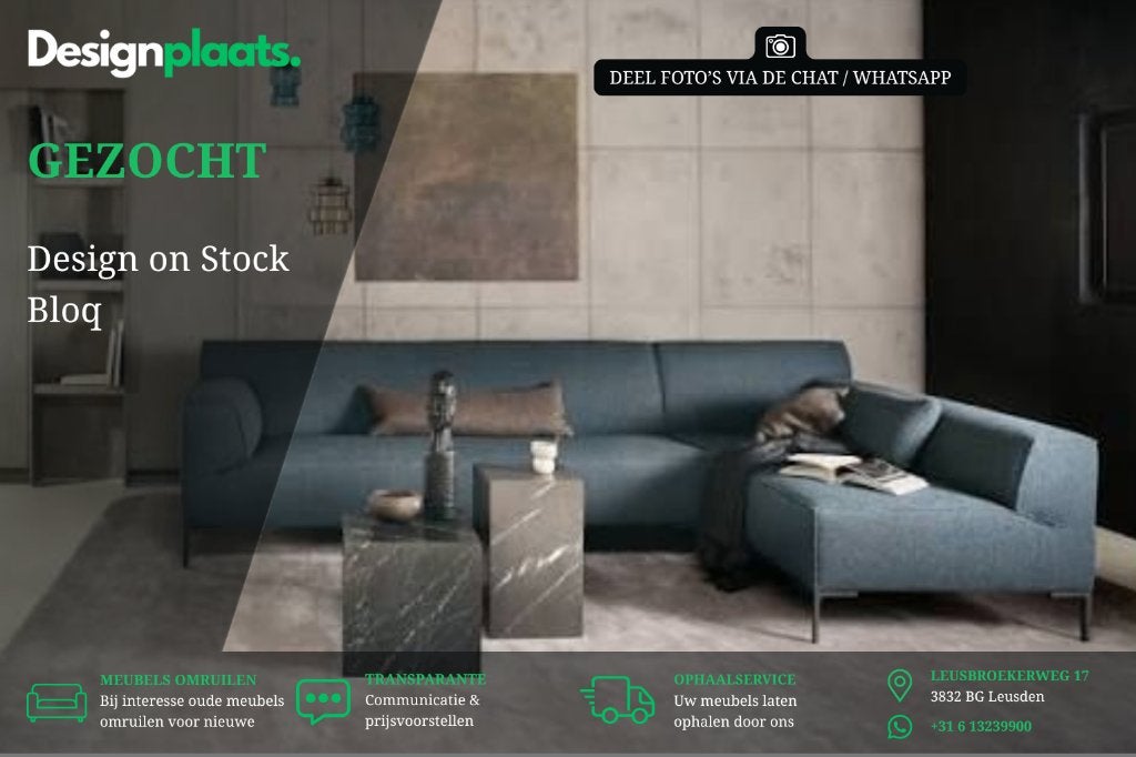 GEZOCHT: Design on Stock Bloq — Direct Inkoop, Huis en Inrichting, Banken | Bankstellen, Zo goed als nieuw, Vierpersoons of meer